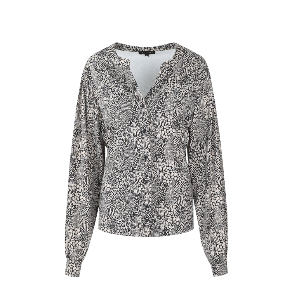 G-maxx - Mollie Blouse - Gravel/ Black | Morgen in huis