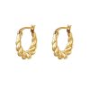 Earrings - Dangling Twist - Gold