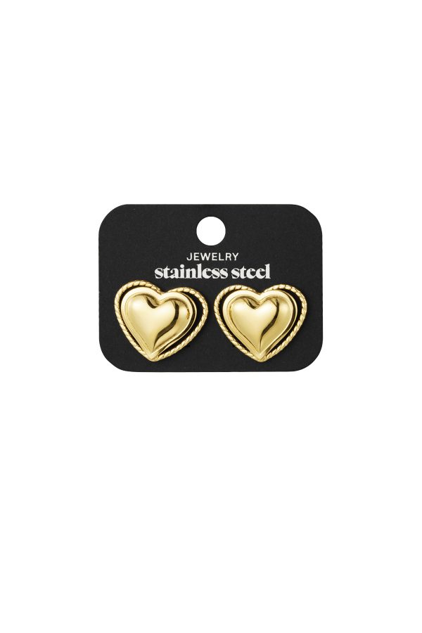 Earrings - Hearts Baby - Gold