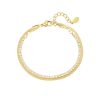 Bracelet - Double With Diamonds - Gold