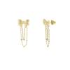 Earrings - Playful Bow - Gold