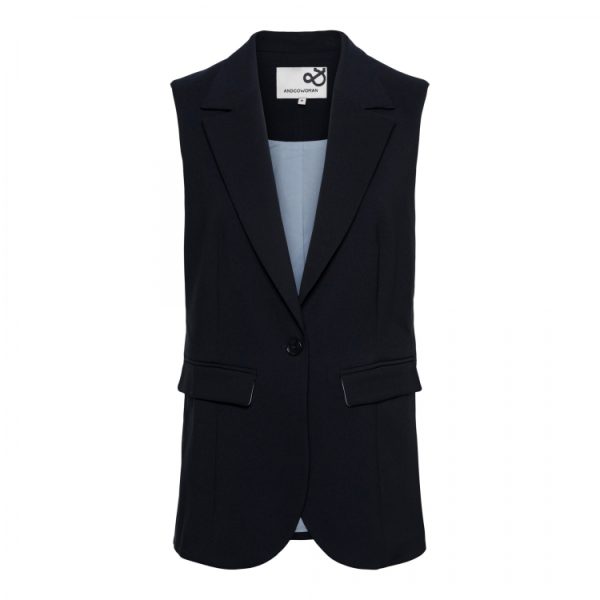 ⁠⁠&CoWoman - Caroline Comfort Gilet - Navy