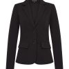 Mi Piace - Travelstof blazer - Black zwart dames blazer kleding in stretch stof