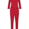 Mi Piace - Travelstof Jumpsuit - Dark red | Morgen in huis