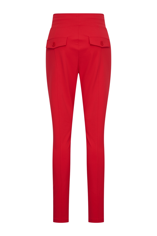 Mi Piace - Trouser zipper - Red | Travelstof | Morgen in huis