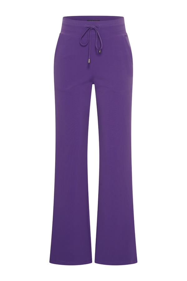 Mi Piace - Trouser straight - Purple | Travelstof | Morgen in huis