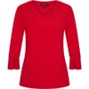 Mi Piace - Travelstof top 3/4 mouw - Red | Morgen in huis