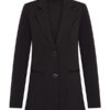 Mi Piace - Travelstof blazer - Black Blazer in zwart dames mode kleding voor vrouwen