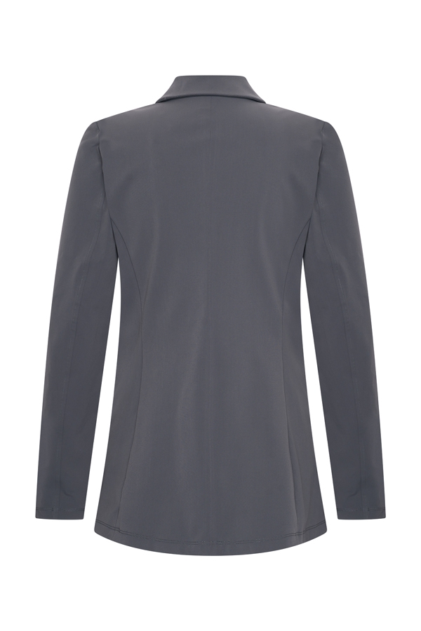 Mi Piace - Travelstof blazer - Dark Grey Travelstof blazer in het grijs - voor vrouwen mode dames kleding