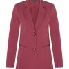 Mi Piace - Travelstof blazer - Bordeaux Travesto blazer in een rode kleur voor vrouwen dames kleding mode