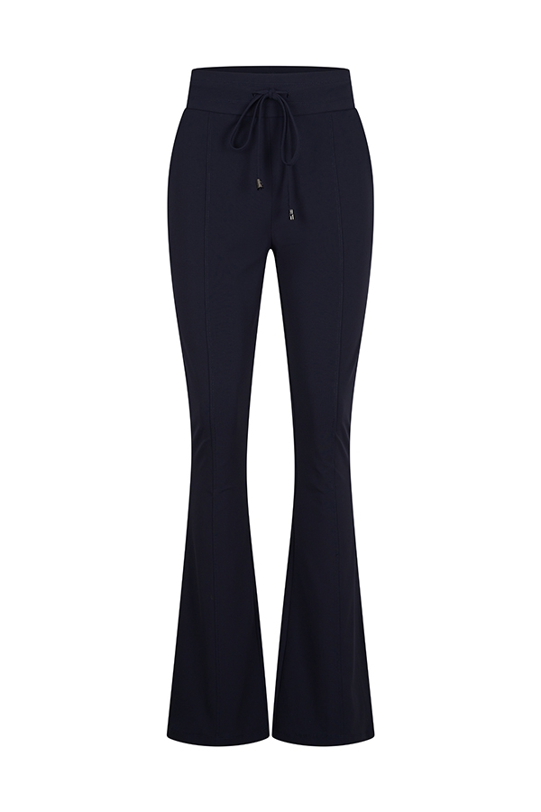 Mi Piace - Trouser flared - Dark blue | Travelstof | Morgen in huis