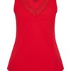 Mi Piace - Travelstof top - Red | Morgen in huis hemd rood damestop