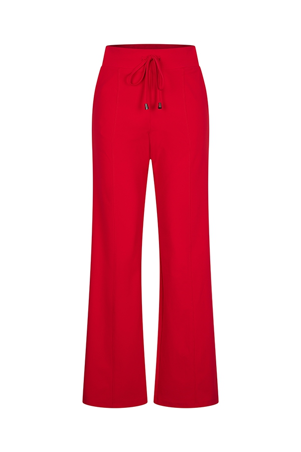 Mi Piace - Trouser flared band - Red | Travelstof | Morgen in huis