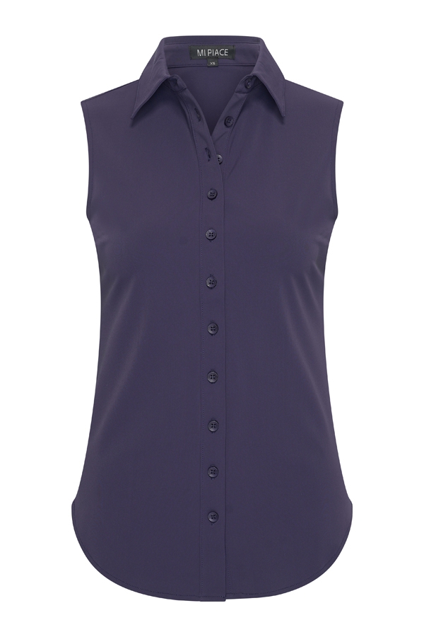 Mi Piace - Blouse mouwloos - Dark Blue | Morgen in huis