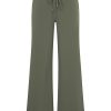 Mi Piace - Trouser straight - Deep Depth - Groene travelstof broek voor dames vrouwen mode online kleding