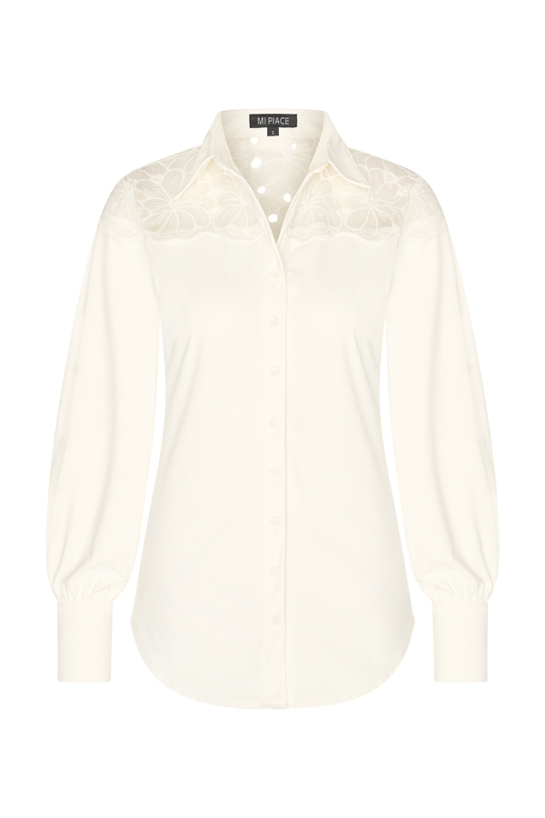 Mi Piace - Blouse kant - Off white | Morgen in huis