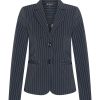 Mi Piace - Travelstof blazer - Pinstripe blue Blazer voor vrouwen dames kleding