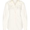 Mi Piace - Travelstof blouse ruche - Off white | Morgen in huis