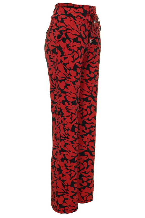 Mi Piace - Trouser flared - Red leaves | Morgen in huis