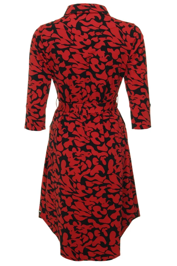 Mi Piace - Travelstof jurk - Red leaves | Morgen in huis