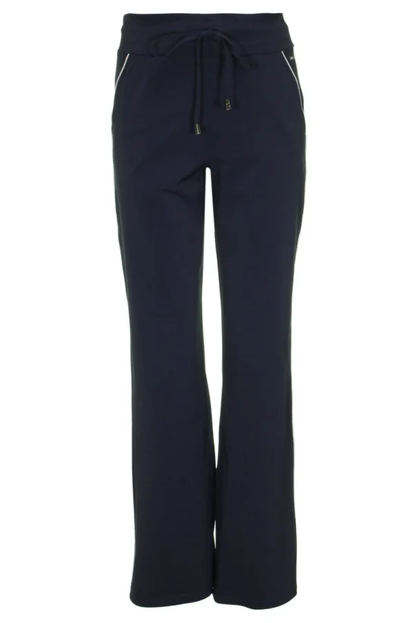 Mi Piace - Flared trouser - Blue silver | Travelstof | Morgen in huis