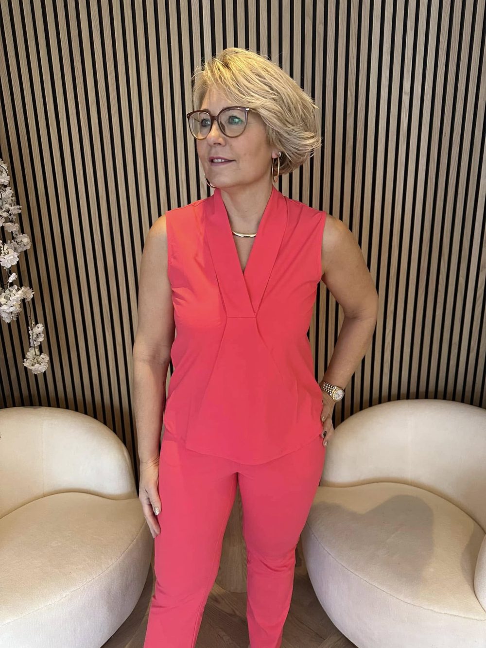 Lady Day - Naomi Top - Coral Sunset