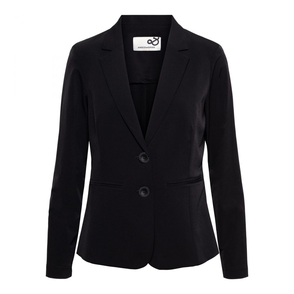 &Co Woman - Phileine Heavy Travel Blazer - Black basic