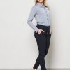 &Co Woman - Lotte Stripe Blouse - Navy - White