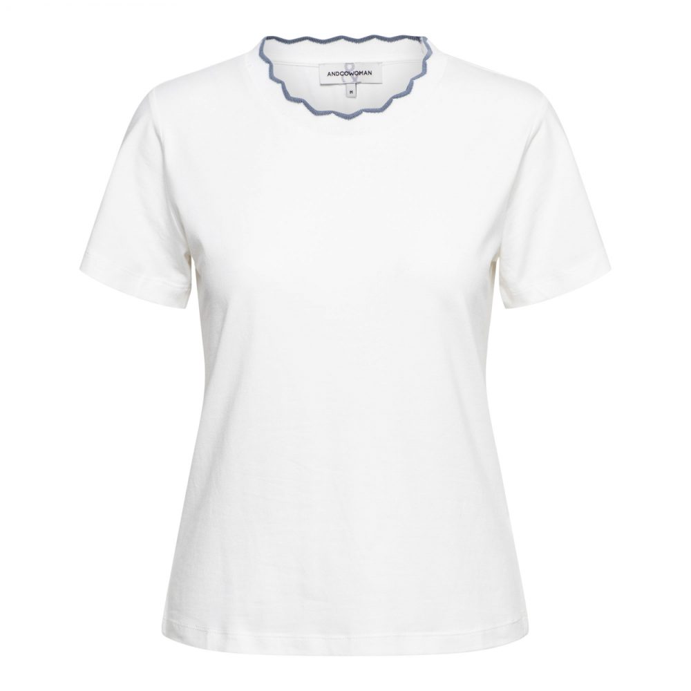 &Co Woman - Taia Top - Off-White Navy