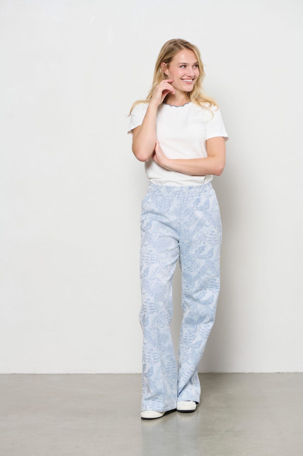 &Co Woman - Taia Top - Off-White Navy