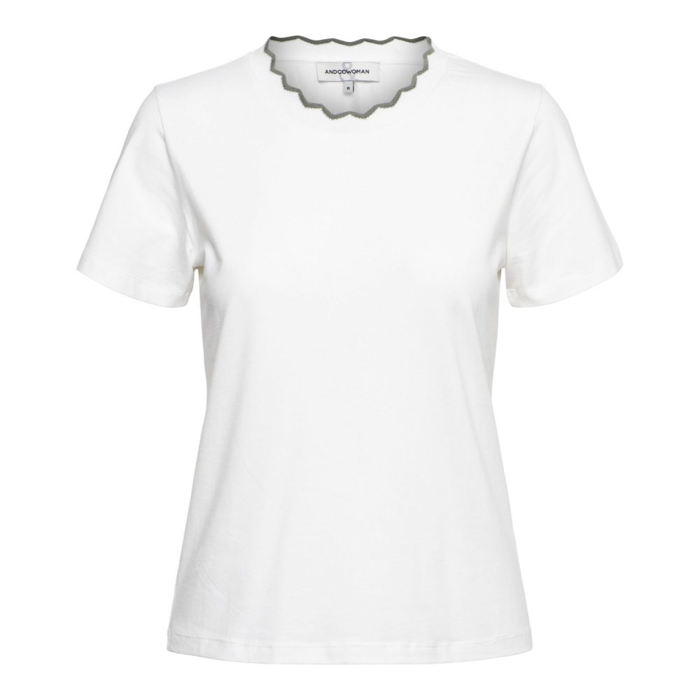 &Co Woman - Taia Top - Off-White Khaki