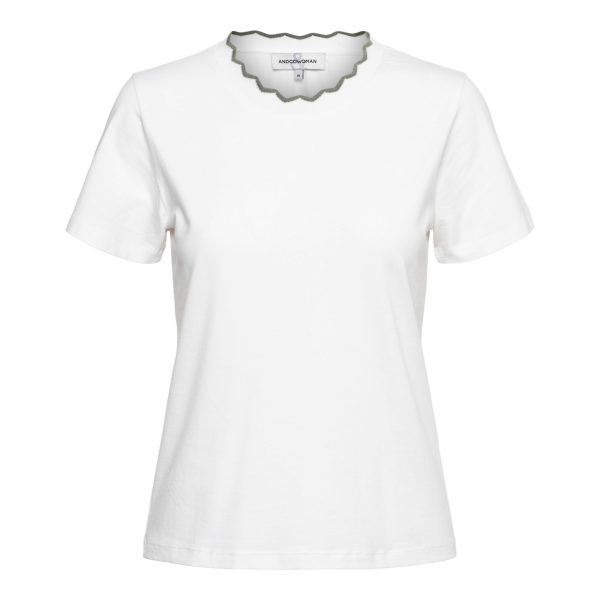 &Co Woman - Taia Top - Off-White Khaki