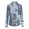 &Co Woman - Vayen Paisley Blouse - Indigo multi