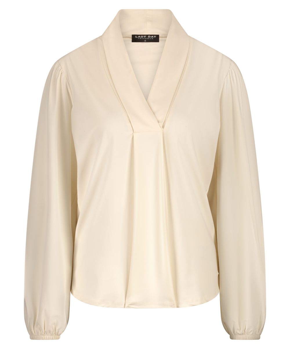 Lady Day - Naomi LS Blouse - Champagne