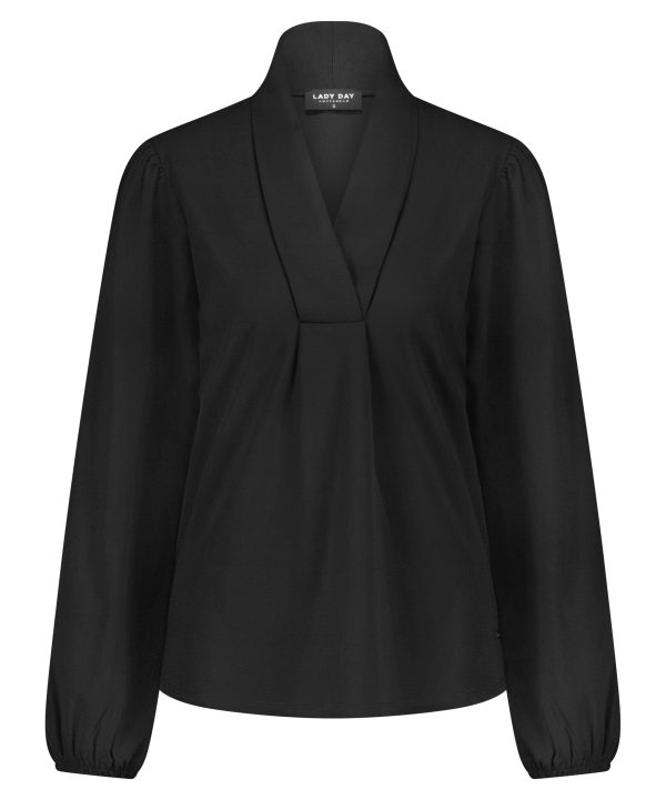 Lady Day - Naomi LS Blouse - Black