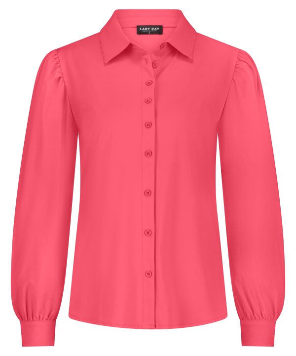 Lady Day - Philly Blouse - Coral Sunset