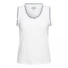 &Co Woman - Taia Top - Off White/ Navy