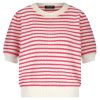 Lady Day - Sammy Stripe Sweaters - Coral Sunset-Champagne