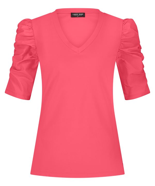 Lady Day - Tigger Top - Coral Sunset - Ruffles - Nieuwe collectie - Damesmode - Tops voor Dames