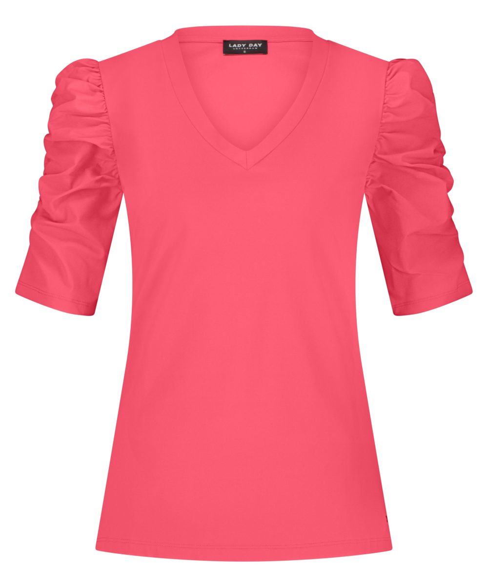 Lady Day - Tigger Top - Coral Sunset - Ruffles - Nieuwe collectie - Damesmode - Tops voor Dames