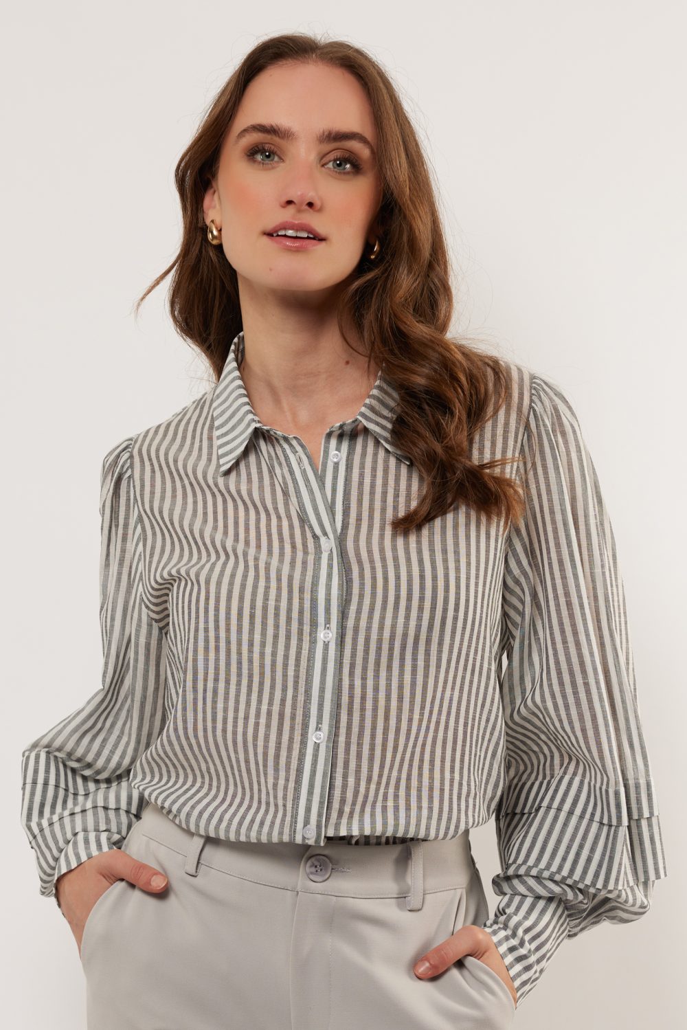 G-maxx - Sam Blouse - Off white/ Black | Morgen in huis