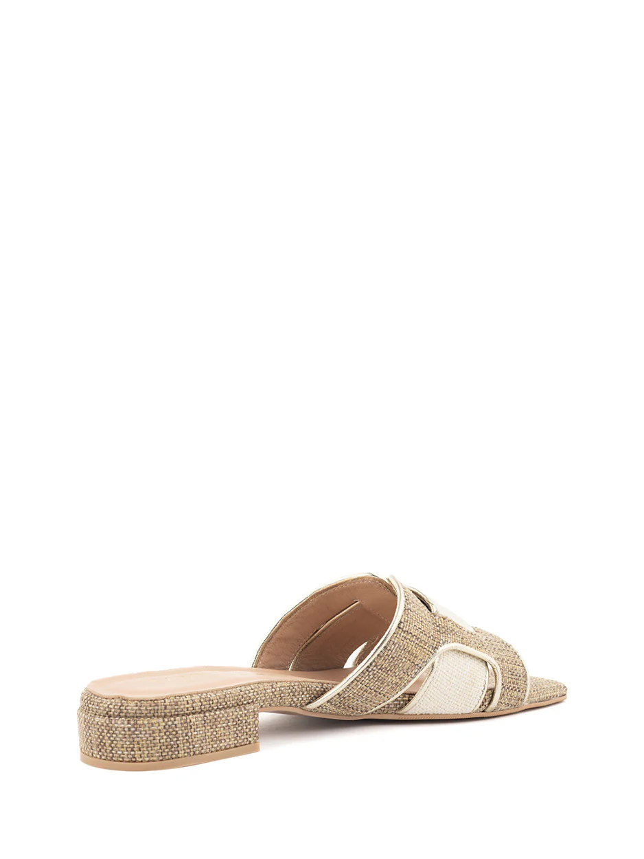 Babouche - Sera Slipper - Goud/Taupe/Beige