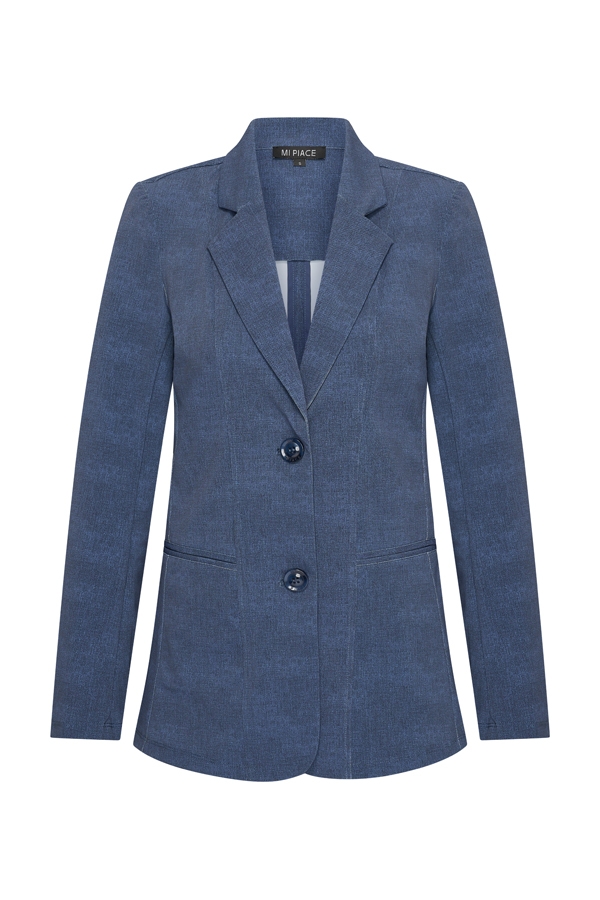 Mi Piace - Blazer Jeans Print - Blue