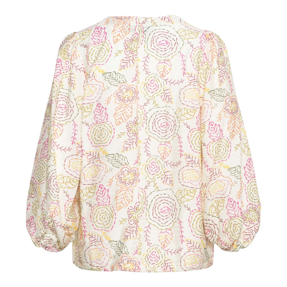 &Co Woman - Ayla Stitch Flower - Cream multi