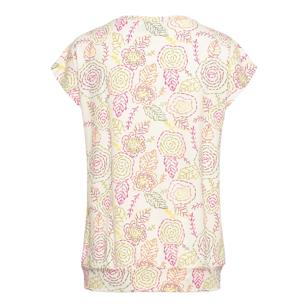 &Co Woman - Lucia Stitch Flower - Cream multi