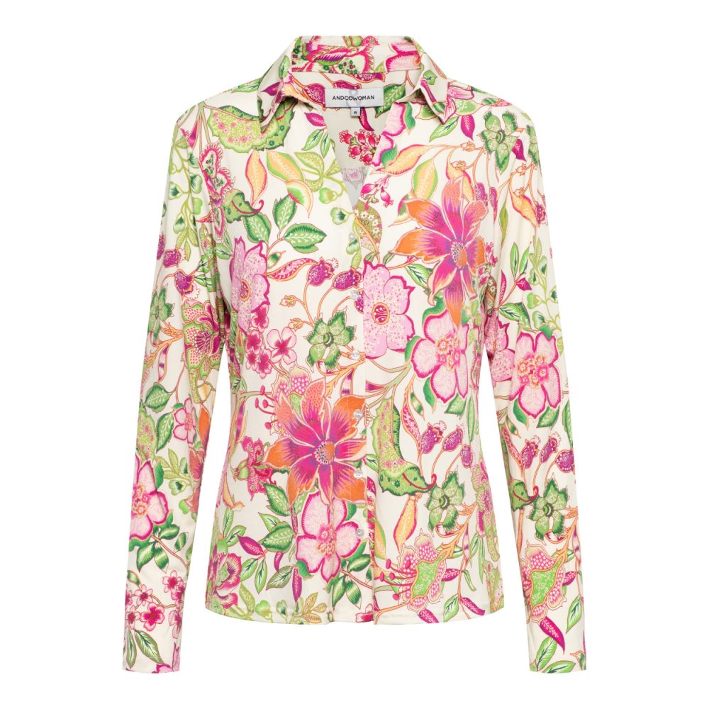 &Co Woman - Vayen Flower - Bright Pink multi