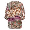 &Co Woman - Nena Paisley - Olive multi