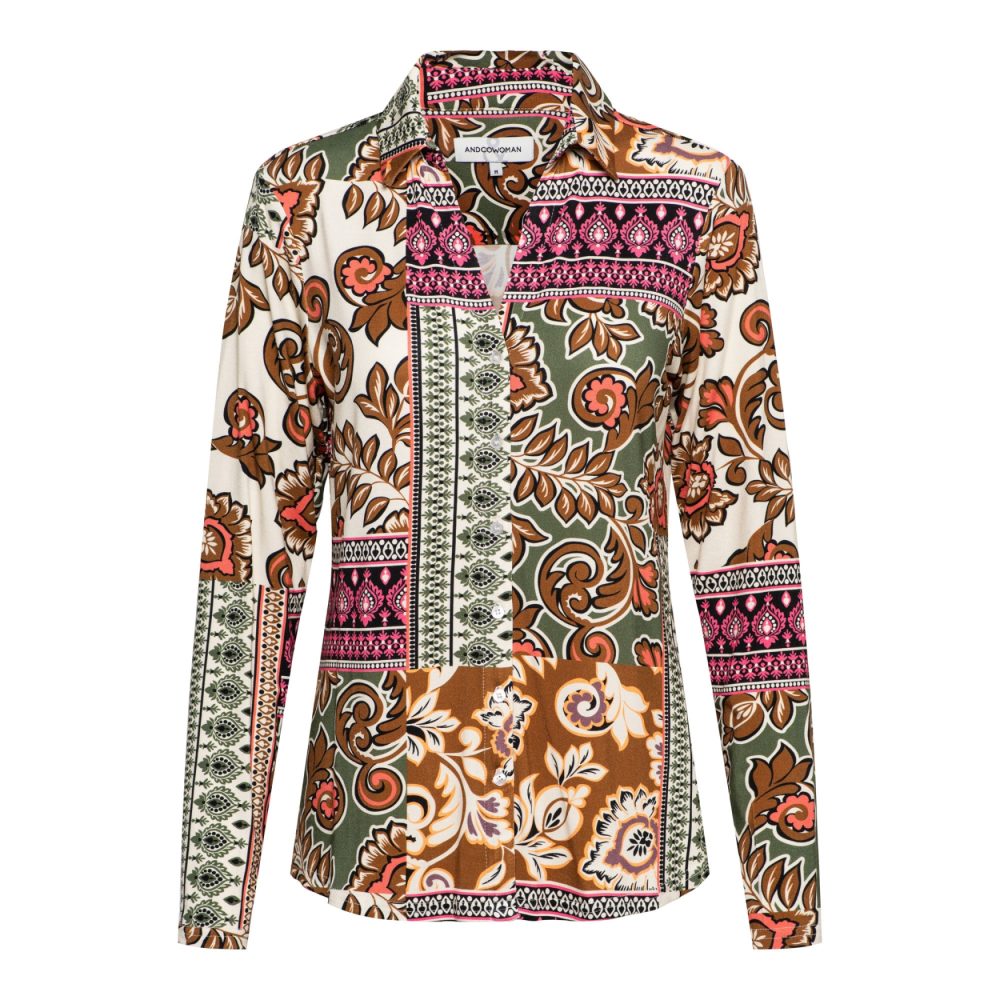 &Co Woman - Vayen Paisley - Olive multi