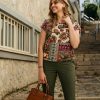 &Co Woman - Lieke Paisley - Olive multi