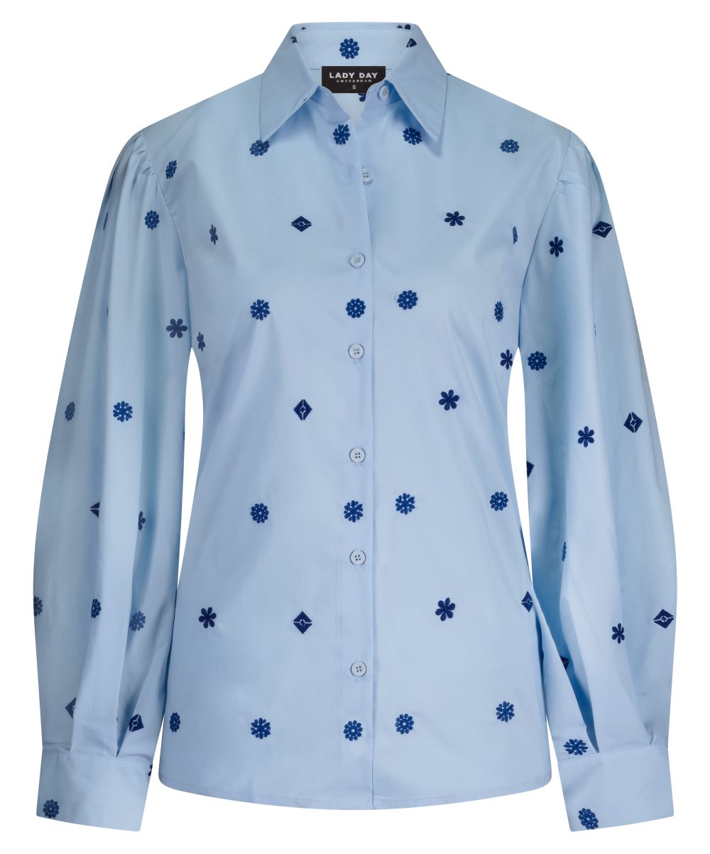 Lady Day - Cannes Blouse - Sky